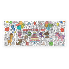 Load image into Gallery viewer, Birthday Table-Size Coloring Page | 30" x 72" inches