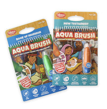 Load image into Gallery viewer, Two Pack Book of Mormon &amp; New Testament Aqua Brush Activity Books, Reusable Travel Activity