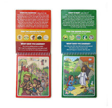 Load image into Gallery viewer, Two Pack Book of Mormon & New Testament Aqua Brush Activity Books, Reusable Travel Activity