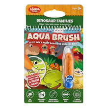 Load image into Gallery viewer, Dinosaur Families Aqua Brush, Color with Water, Reusable Travel Activity Book