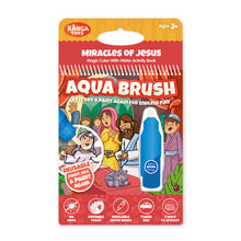 Load image into Gallery viewer, Miracles of Jesus from the New Testament Aqua Brush Activity Book, Reusable Travel Activity