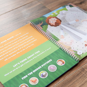 The Life of Jesus Sticker Stories from the New Testament - Spiral Bound Activity Story Book