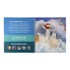 The Life of Jesus Sticker Stories from the New Testament - Spiral Bound Activity Story Book