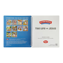 Load image into Gallery viewer, The Life of Jesus Sticker Stories from the New Testament - Spiral Bound Activity Story Book