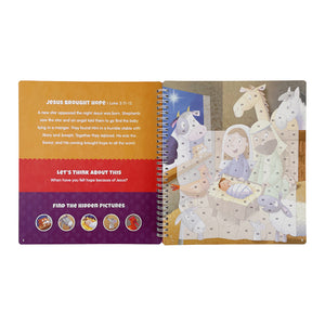 The Life of Jesus Sticker Stories from the New Testament - Spiral Bound Activity Story Book