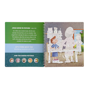 The Life of Jesus Sticker Stories from the New Testament - Spiral Bound Activity Story Book