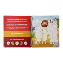 Load image into Gallery viewer, The Life of Jesus Sticker Stories from the New Testament - Spiral Bound Activity Story Book