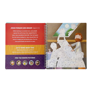 The Life of Jesus Sticker Stories from the New Testament - Spiral Bound Activity Story Book