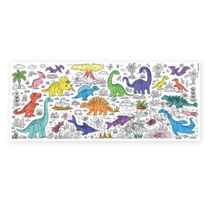 Dinosaur Table-Size Coloring Page | 30" x 72" inches