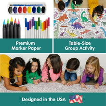 Load image into Gallery viewer, Dinosaur Table-Size Coloring Page | 30&quot; x 72&quot; inches