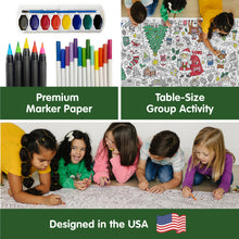 Load image into Gallery viewer, Santa Christmas Table-Size Coloring Page | 30&quot; x 72&quot; inches