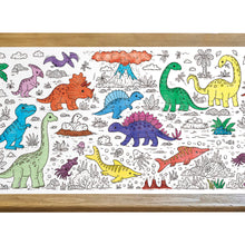 Load image into Gallery viewer, Dinosaur Table-Size Coloring Page | 30&quot; x 72&quot; inches