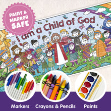 Load image into Gallery viewer, I am a Child of God Table-Size, Coloring Page | 30&quot; x 72&quot; inches
