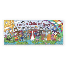 Load image into Gallery viewer, I am a Child of God Table-Size, Coloring Page | 30&quot; x 72&quot; inches