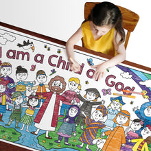 Load image into Gallery viewer, I am a Child of God Table-Size, Coloring Page | 30&quot; x 72&quot; inches