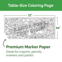 Load image into Gallery viewer, Creation Story Table-Size, Coloring Page | 30&quot; x 72&quot; inches