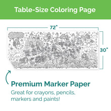 Load image into Gallery viewer, Dinosaur Table-Size Coloring Page | 30&quot; x 72&quot; inches