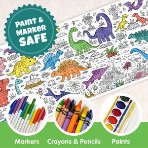 Dinosaur Table-Size Coloring Page | 30" x 72" inches