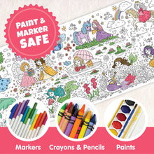 Load image into Gallery viewer, Princess &amp; Mermaid Table-Size Coloring Page | 30&quot; x 72&quot; inches