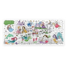 Load image into Gallery viewer, Princess &amp; Mermaid Table-Size Coloring Page | 30&quot; x 72&quot; inches