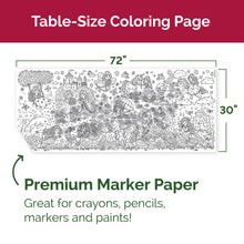 Load image into Gallery viewer, Santa Christmas Table-Size Coloring Page | 30&quot; x 72&quot; inches