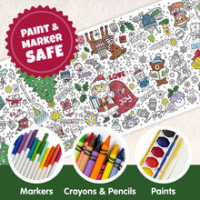 Load image into Gallery viewer, Santa Christmas Table-Size Coloring Page | 30&quot; x 72&quot; inches