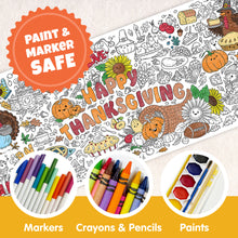 Load image into Gallery viewer, Thanksgiving Table-Size Coloring Page | 30&quot; x 72&quot; inches