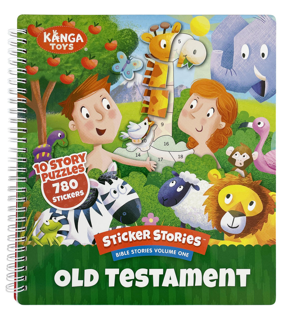 The Old Testament Sticker Stories  - Spiral Bound Activity Story Book