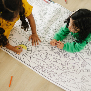 Creation Story Table-Size, Coloring Page | 30" x 72" inches