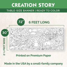 Load image into Gallery viewer, Giant Creation Story Coloring Page | 30&quot; x 72&quot; inches