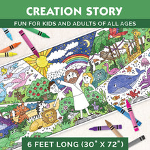 Load image into Gallery viewer, Giant Creation Story Coloring Page | 30&quot; x 72&quot; inches