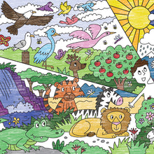 Load image into Gallery viewer, Giant Creation Story Coloring Page | 30&quot; x 72&quot; inches