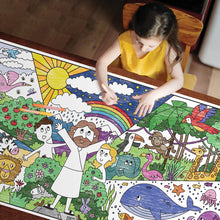 Load image into Gallery viewer, Giant Creation Story Coloring Page | 30&quot; x 72&quot; inches