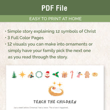 Load image into Gallery viewer, Teach The Children Christmas Symbols Digital Download