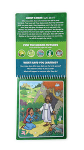 Three Pack Bible Aqua Brush Activity Book Set, Reusable Travel Activity